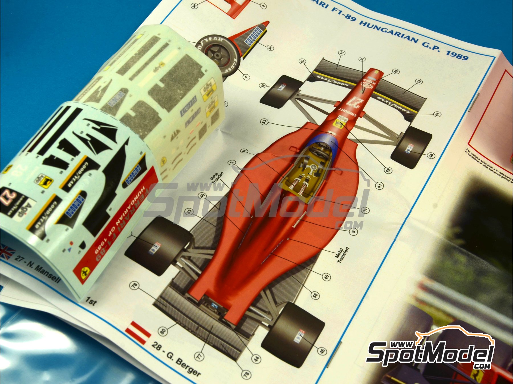 Tameo Kits TMK371: Car scale model kit 1/43 scale - Ferrari 640 F1